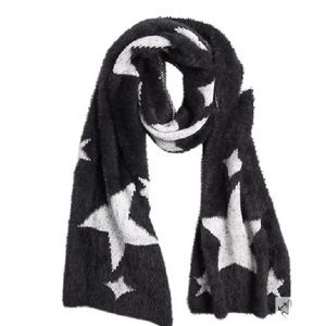 Torrid Black & White Star Print Scarf